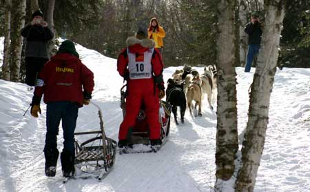 Rachael Scdoris in the Iditarod