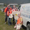 Mike Spalding & crew picking up bags along Egan Drive