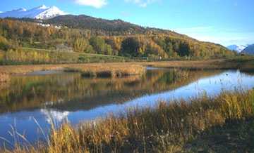 [Potter Marsh and mountains]