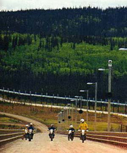 crossing the Yukon River