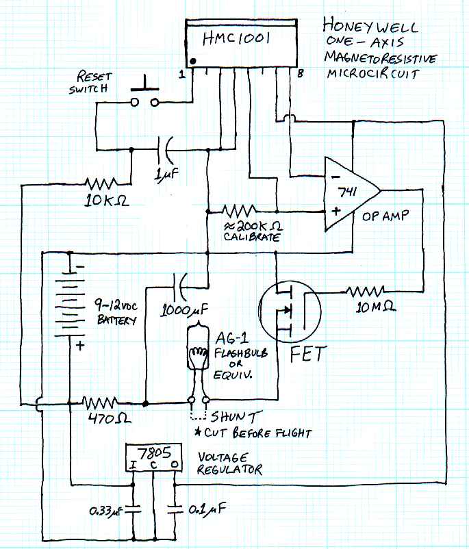 Magnetic Apogee Sensor Schematic