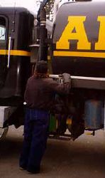 Tom pumps the tank