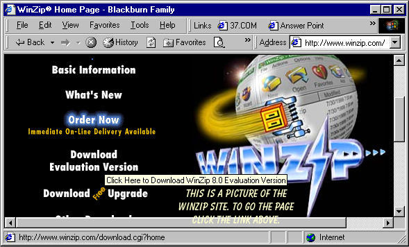 Click on the www.winzip.com link above to go to the download site.