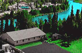 The Alaska River View Lodge is located on the banks of the Kenai River.