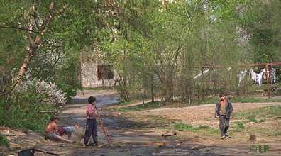 Boys playing