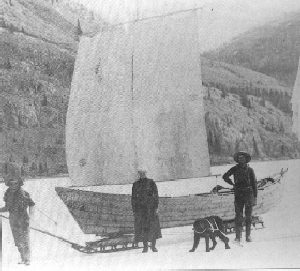 NCC Sleds Carrying a Boat