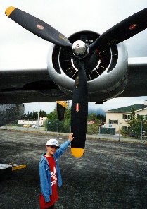 Joe by the B-24 Prop
