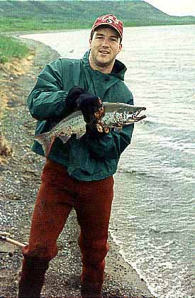 Nice Red Salmon before release