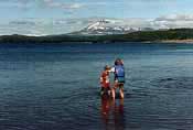 Children playing in water