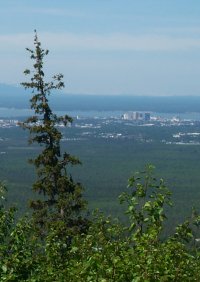View of downtown Anchorage from the Hillside Area (photo by Garry Wallan)