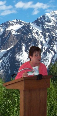 Bonnie Kenk's Alaskan Adventure: PEAC Comes to Alaska (composite photo by Garry Wallan)