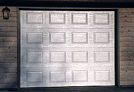 white panel garage door