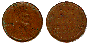 1928d penny