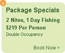 Seward Alaska Fishing Charter Package Specials, 2 Nights and 1 Day Fishing, $219 Per Person, double occupancy. Book now