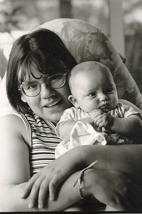 My Daughter Christina with Granddaughter Alexis - Anchorage, Alaska - August, 1998