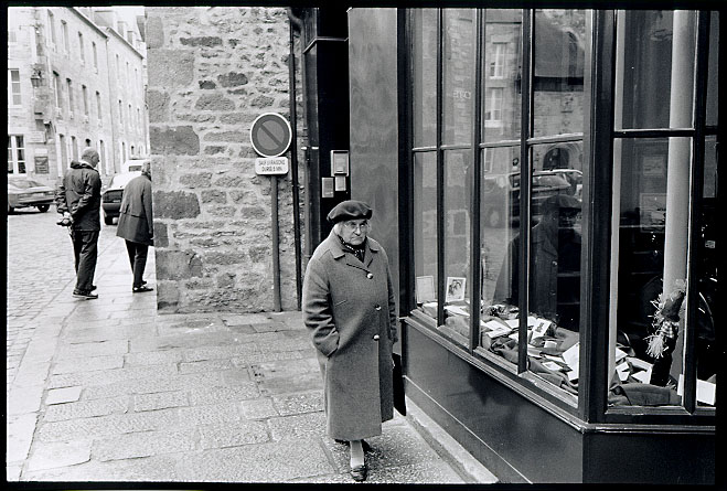 Old Lady in Dinan, France