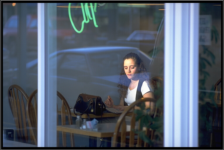 Girl in Diner - February 1998