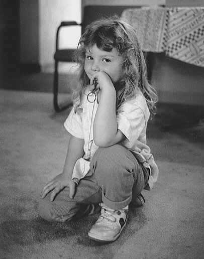 Little Girl Kneeling - Anchorage, Alaska - 1993