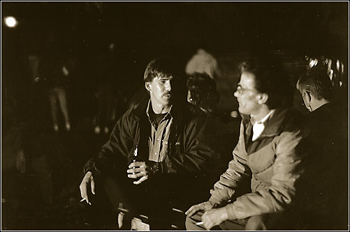 Bonfire at Tom Rowinski's Wake, Fairbanks, Alaska