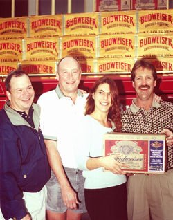 Budweiser and staff