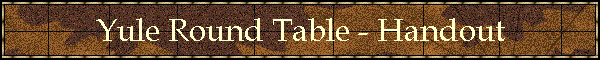 Yule Round Table - Handout