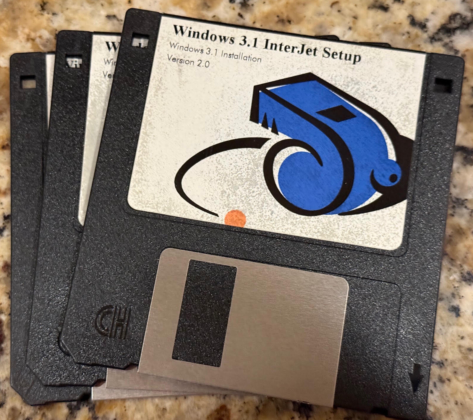Windows 3.1 InterJet Setup floppy: Windows 3.1 Installation, Version 2.0.