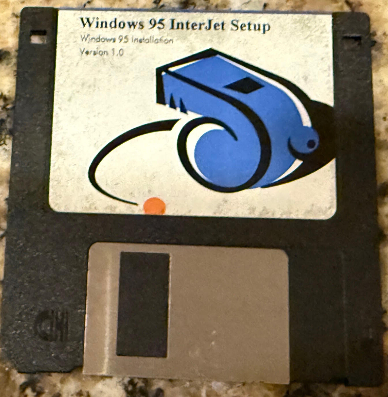 Windows 95 InterJet Setup floppy: Windows 95 Installation, Version 1.0.