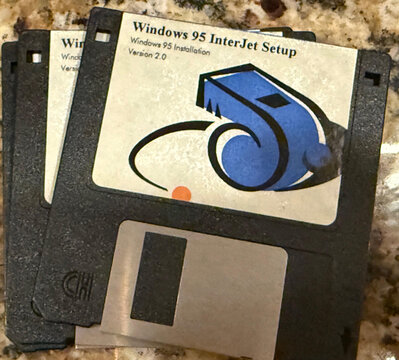 Windows 95 InterJet Setup floppy: Windows 95 Installation, Version 2.0.