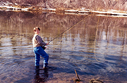 Devin fishing Piledriver