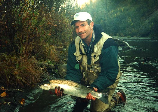 Chris Pettine with Steelhead