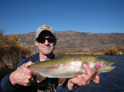 John with Kulik Rainbow Trout
