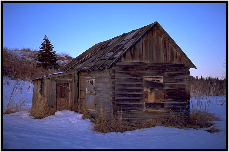 Cabin at Ninilchik, Alaska - March 1998