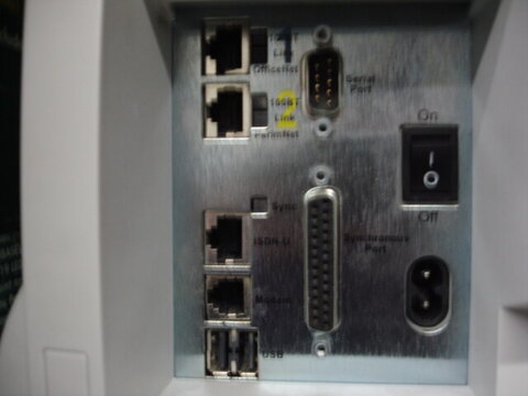 The InterJet II rear panel.
