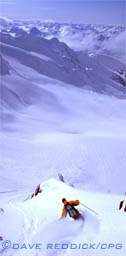 skiing into powder valley
